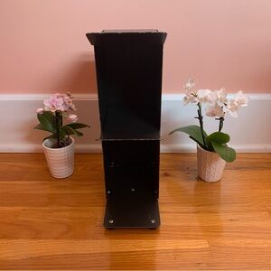 Two Shelf Metal Storage Stand Industrial Modern III